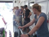 18. August 2012: Besichtigung des Feuerlöschbootes der Feuerwehr Düsseldorf