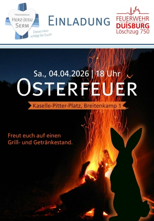 Ankündigung Osterfeuer 2026